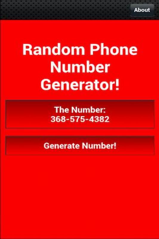 Phone number generator usa